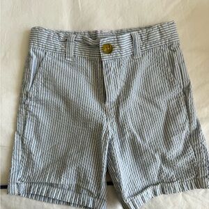 Janie and Jack Blue and White Striped Shorts